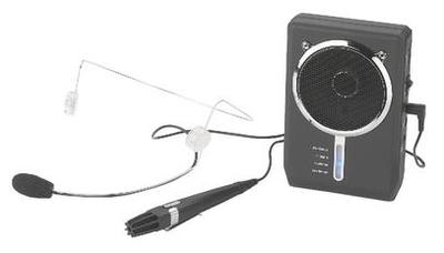 Portable Digital Voice Amplifier With Headset Mic & Miniature Handheld Mic