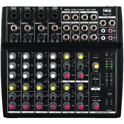 IMG Stageline MMX-1244 8-Channel Mixer with 12 Inputs
