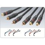 Pair of Audio Y RCA Cable Adapters 25cm 