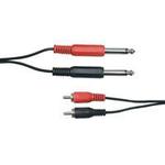 2 x 6.3mm Mono jack plugs to 2 x RCA phono plugs <b>Choose From Various Lengths</b>