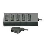 5 Way Scart Splitter Box Nickel Plated