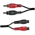 2 X RCA Phono Plugs To 2 X RCA Phono Sockets <b>Choose From Various Lengths</b>