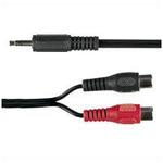 3.5mm Stereo Plug to 2x RCA Sockets 0.2m