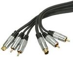 Masterclass 2 x RCA Plugs & S-VHS Lead - 1.5m 