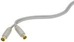 Coaxial Plug to Coaxial Plug Leads, Various Sizes - Silver Collection 