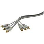S-VHS & 2 RCA Phono Plugs to S-VHS & 2 RCA Phono Plugs Silver Link Collection - 1.5m - 