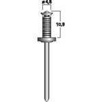 MZF-8611 Blind Rivets Grooved 100 pieces 