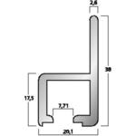 MZF-8019 Rack Rail for 19" Units 