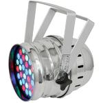 High Power 36 x 3W LED PAR 64 CANS RGB LCD - Chrome & Black 