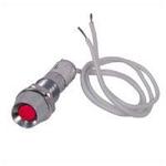 Pair Of Flashing Red LEDs in Metal Body 12Vdc