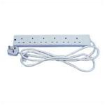 6 Way 13A Extension Lead - 2m -