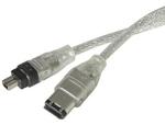 4-Pin Firewire Plug to 6-Pin Firewire Plug - 2.0m 