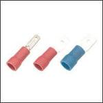 6.3mm Flat Male Blade Terminals <b>Red or Blue</b>