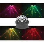 QTX LED Rotating Fireball Party Light - Floor or Ceiling Mount 