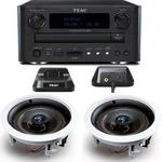 Teac CR-H258i with DAB/AM/FM & CD, iPod Dock & Niles Ceiling Speakers 
