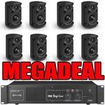 Music PA with IMG 300W Amplifier & 8 x Turbosound 35T - Ideal for Bar 