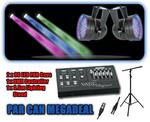 PAR CAN MEGADEAL - 2 x PAR 56 Lights, DMX Controller, Cables and 3.5m T-Bar Stand! 