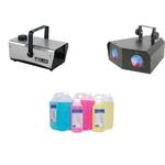 Smoke Machine with 1L Bottle of Smoke Fluid and LED Duoplex Light Effect 