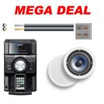 Sony Stereo System with Built in iPod Dock, Wall Plate & Cable 
