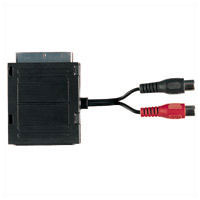 SCART Plug To SCART Socket And 2 x RCA Phono Sockets