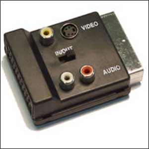 Scart Break-out Adaptor - Audio/Video And S-VHS Nickel Plated