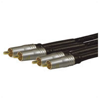 2 X RCA Phono Plugs To 2 X RCA Phono Plugs 0.75M