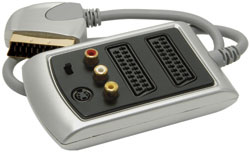 SCART ( 2 - 1 )+ 3 RCA + S-VIDEO COMBINATION BOX ( SILVER COLLECTION)