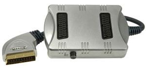 Masterclass 2-Way Switched Scart Splitter Box