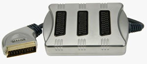 Masterclass 3-Way Scart Splitter Box
