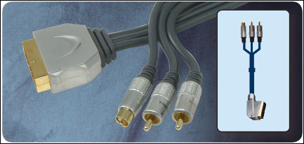 High Performance Scart To S-VHS / RCA Phono Lead <b>Various Lengths</b>