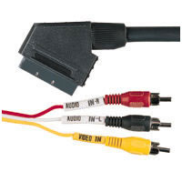 Scart Plug To 3 X RCA Phono Plugs 1.5m