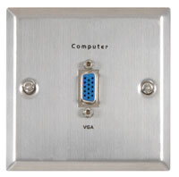 VGA Steel Wallplate