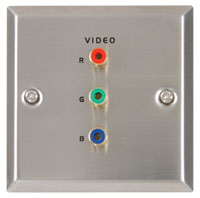 RGB Component Video Steel Wallplate