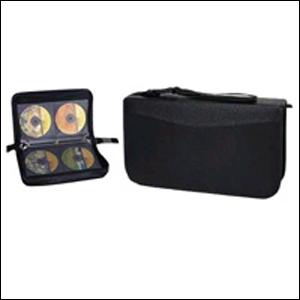 CD Carry Case, leather like finish - 96 CDs