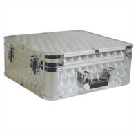 Polished Aluminum Flight Case 100 CDs