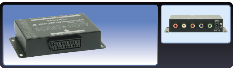 Scart to Stereo Audio & Component Video Converter