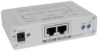 SB-6345R CAT 5 Dual Video/Stereo Audio Repeater + Reeiver
