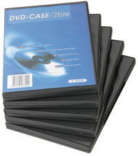 DVD Library Case - 5 Pack Single