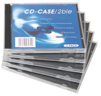 Dual CD Case - 5 Pack