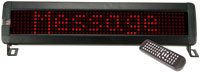 7 x 80 LED Moving Message Display in Red