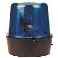 Large Blue Rotating Warning Light