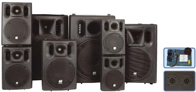Moulded PA Speaker Box Pair 8&acute;&acute; 100W RMS