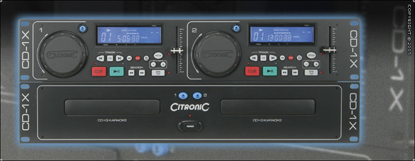 Citronic CD-1X Dual CD Player With CDG Decoder