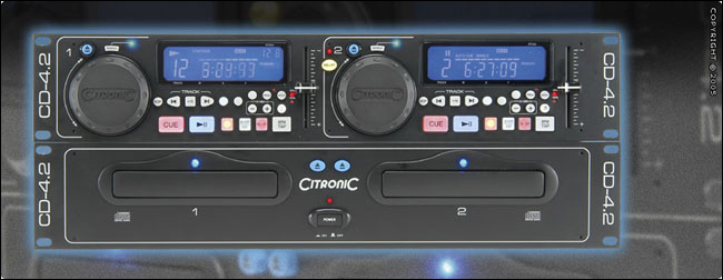 Citronic CD-4.2 Dual CD Player With Anti-Shock