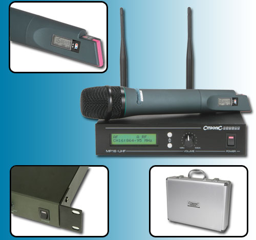 Citronic MP16UHF Wireless Handheld Microphone Diversity System