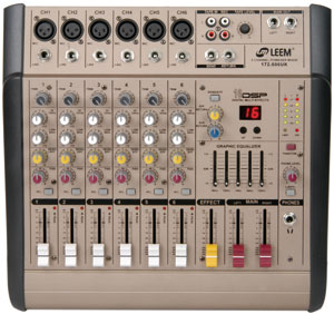 6 Channel Powered Mixer - 240W