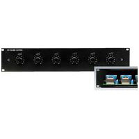6-way 100v Line PA Volume Controls For 19�� Rack Installations