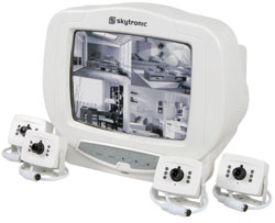 10inch Quad CCTV System With 4 Cameras