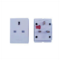 13A Fused 3 Way UK Mains Adaptor