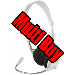 Multi Buy: 30 Multimedia Headset With Boom Microphone
